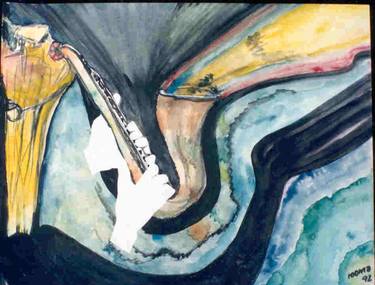 Original Expressionism Performing Arts Paintings by rooma mehra