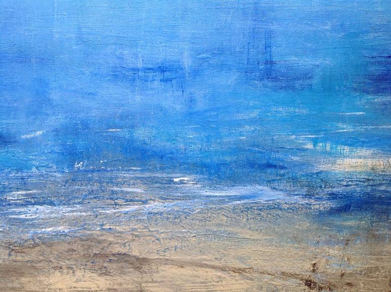 Original Abstract Beach Painting by Tina Hiles