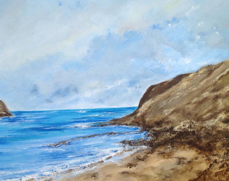 Original Fine Art Seascape Painting by Tina Hiles