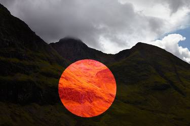 Mountain Range & Orange Circle, Scotland - Limited Edition of 20 thumb
