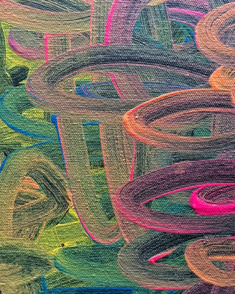 Original Abstract Expressionism Abstract Painting by Arya S P