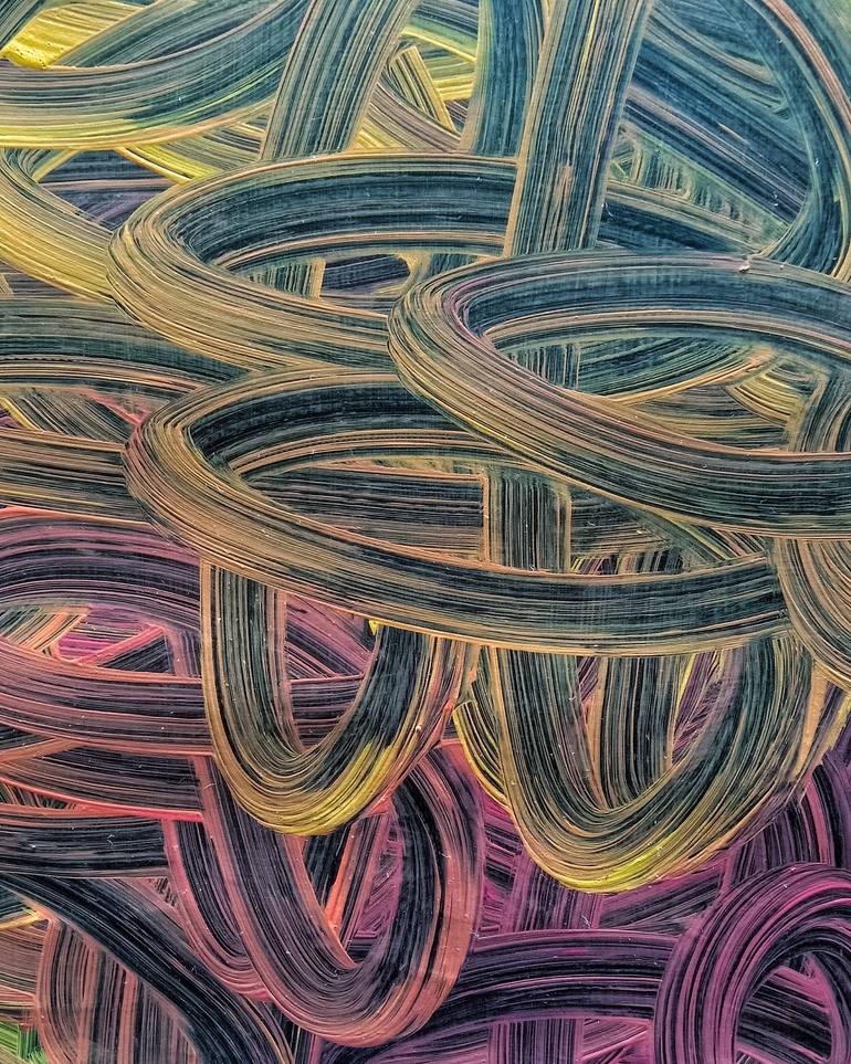 Original Abstract Expressionism Abstract Painting by Arya S P
