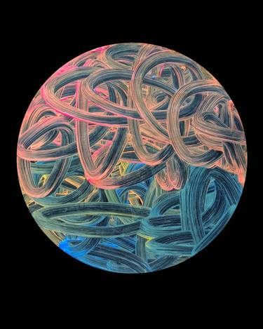 Original Abstract Expressionism Abstract Painting by Arya S P