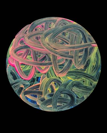 Original Abstract Expressionism Abstract Painting by Arya S P