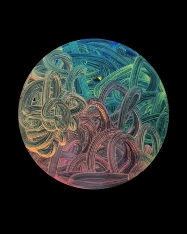 Original Abstract Expressionism Abstract Painting by Arya S P