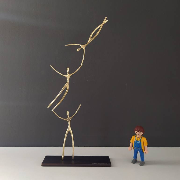 Original Modern People Sculpture by Anna Andreadi