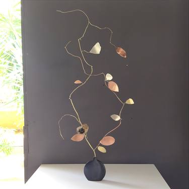 Original Minimalism Floral Sculpture by Anna Andreadi