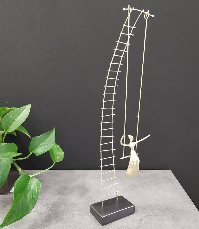 Original Minimalism People Sculpture by Anna Andreadi