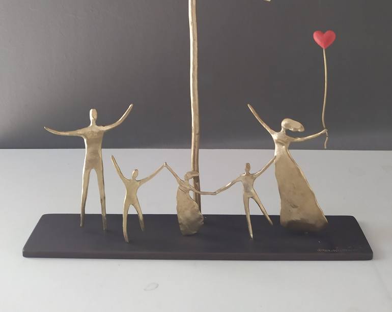 Original Modern People Sculpture by Anna Andreadi