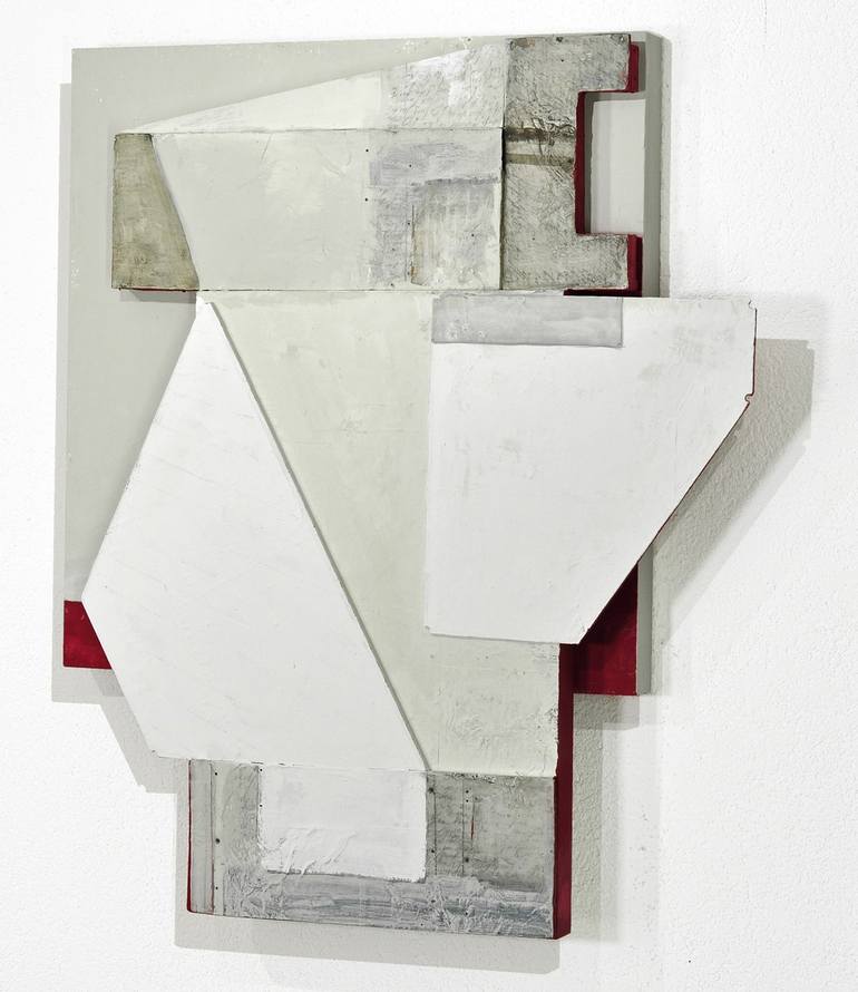 Original Geometric Abstract Sculpture by Juliet Vles