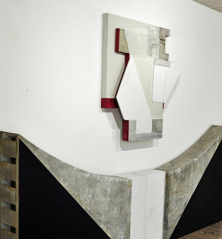 Original Geometric Abstract Sculpture by Juliet Vles