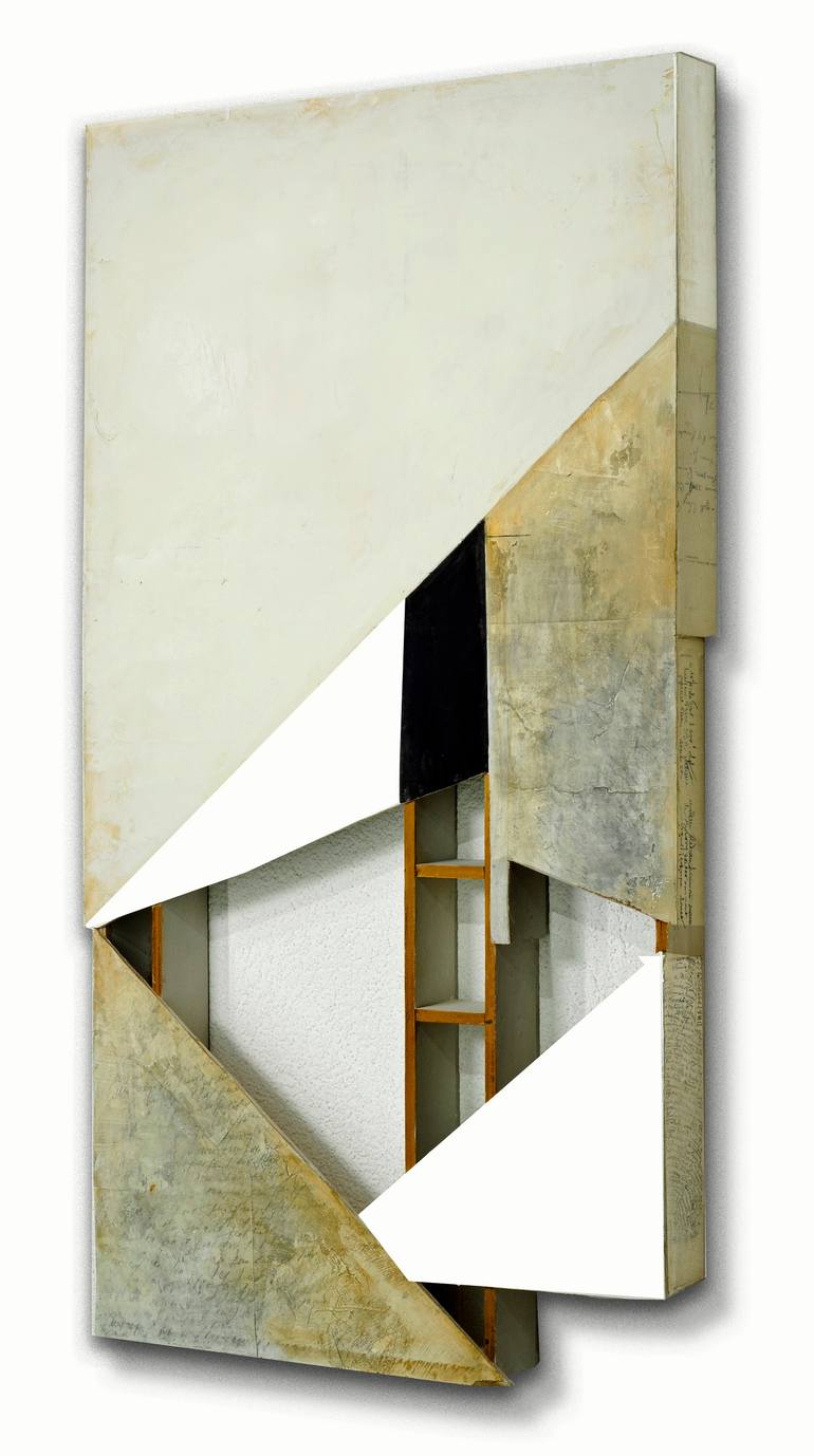 Original Geometric Abstract Sculpture by Juliet Vles
