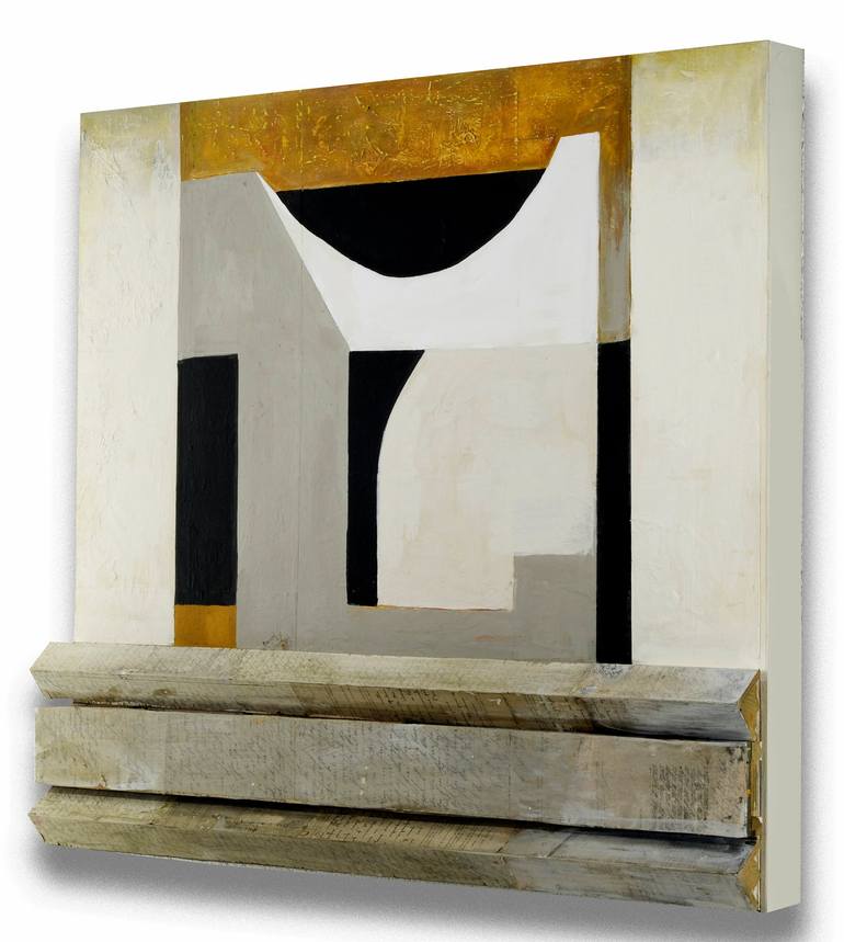 Original Geometric Abstract Sculpture by Juliet Vles