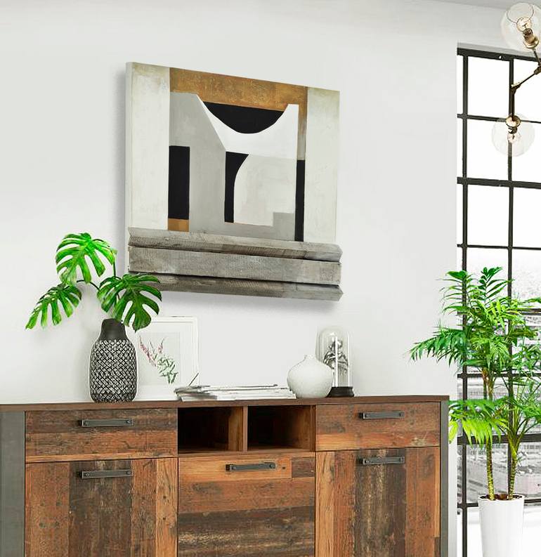 Original Geometric Abstract Sculpture by Juliet Vles