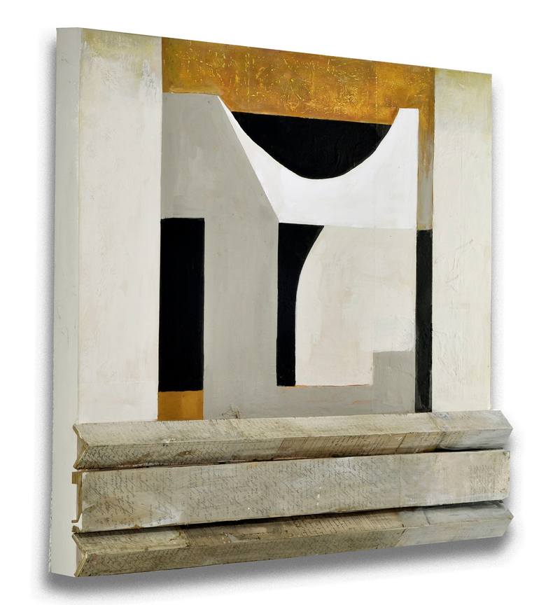 Original Geometric Abstract Sculpture by Juliet Vles