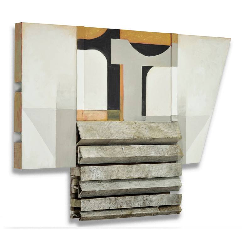 Original Geometric Abstract Sculpture by Juliet Vles