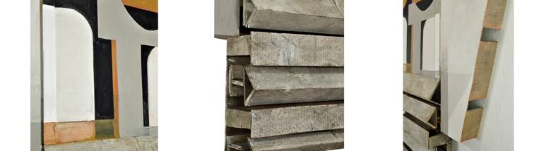 Original Geometric Abstract Sculpture by Juliet Vles