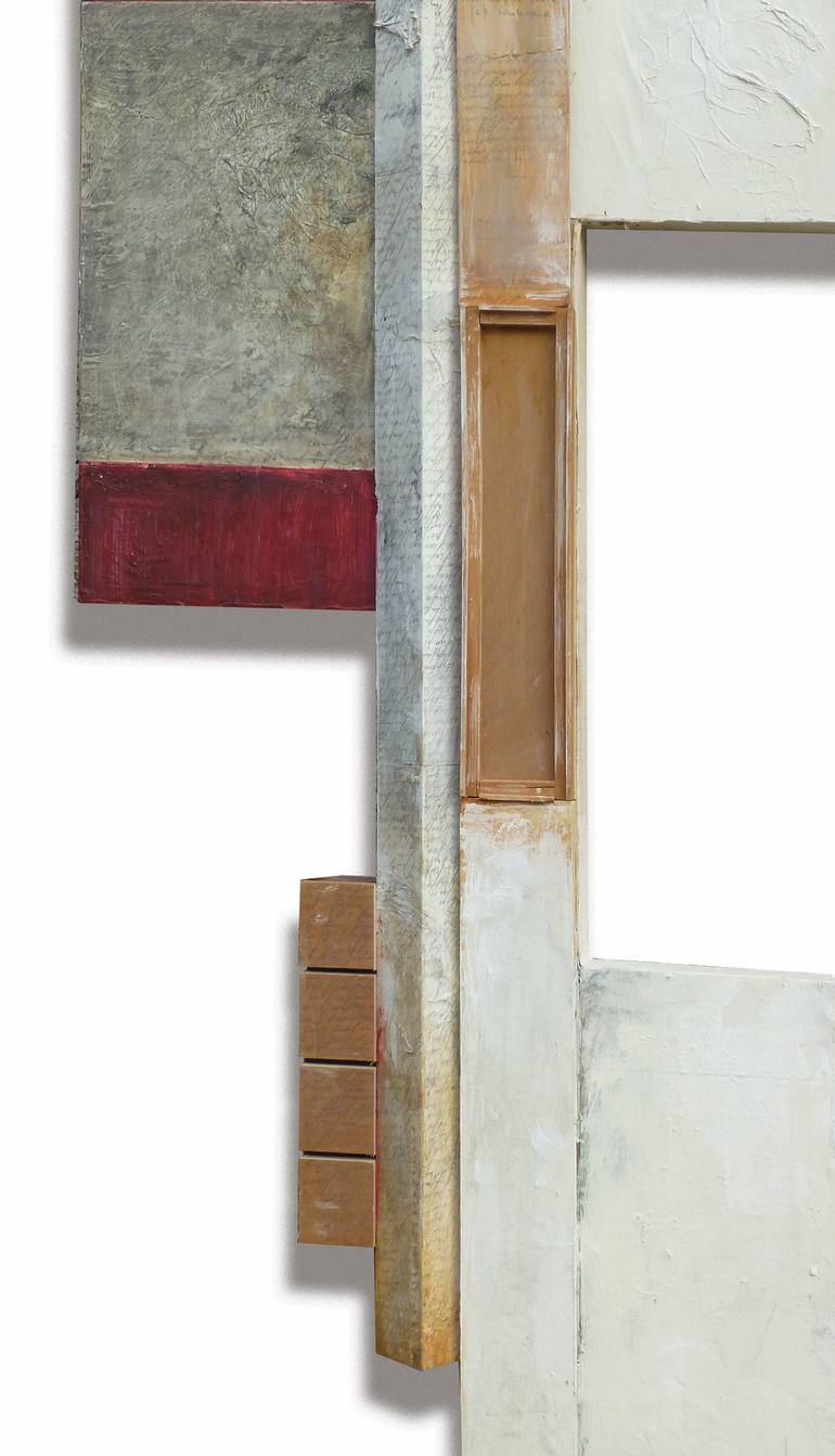 Original Minimalism Abstract Collage by Juliet Vles