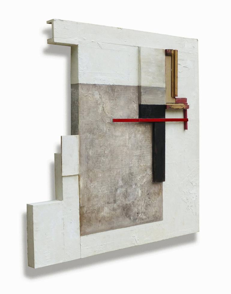 Original minimalism Abstract Sculpture by Juliet Vles