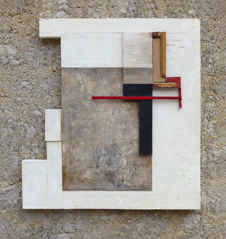 Original minimalism Abstract Sculpture by Juliet Vles