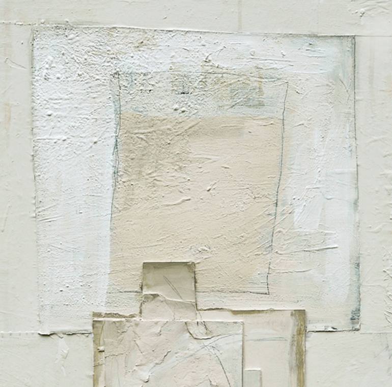 from the blank series: Windows on White (9) Painting by Juliet Vles ...