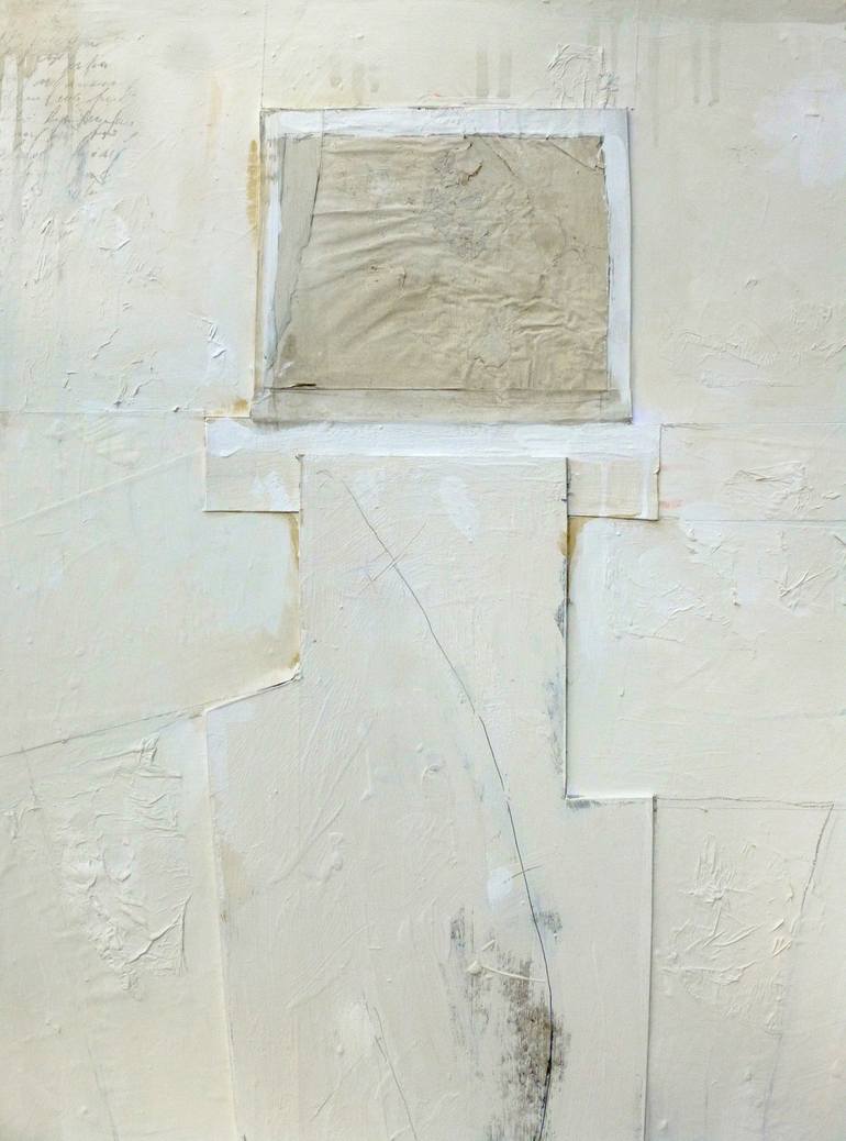 Original Minimalisùe Abstract Painting by Juliet Vles