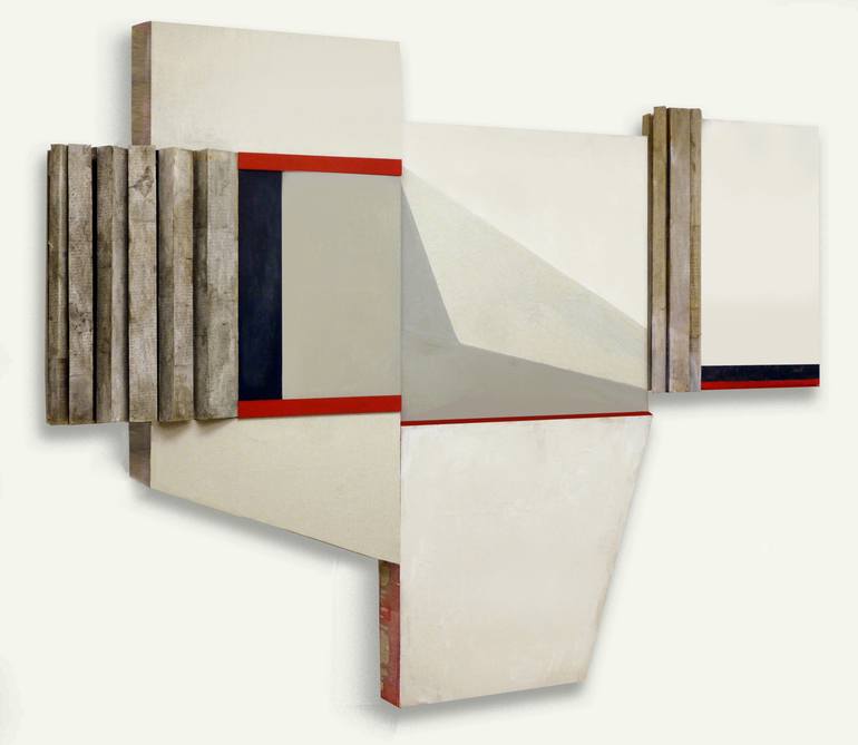 Original Geometric Abstract Sculpture by Juliet Vles