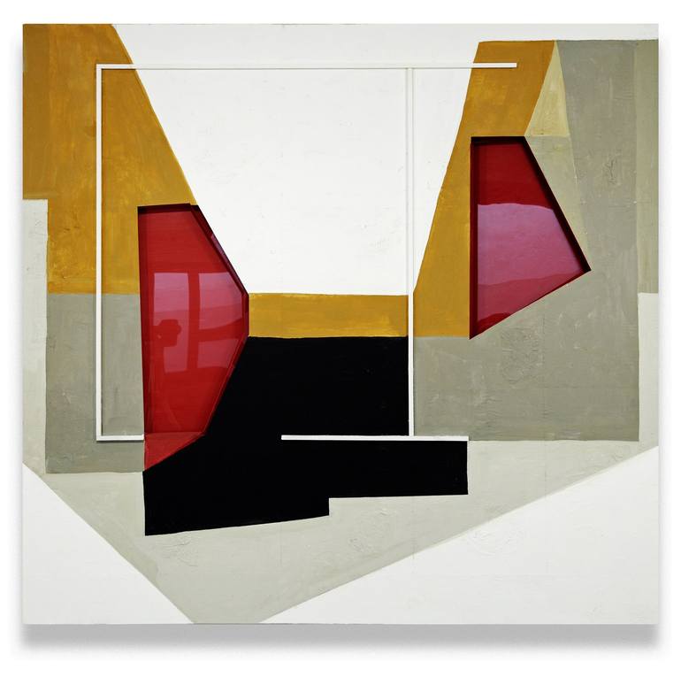 Original geometric Abstract Sculpture by Juliet Vles