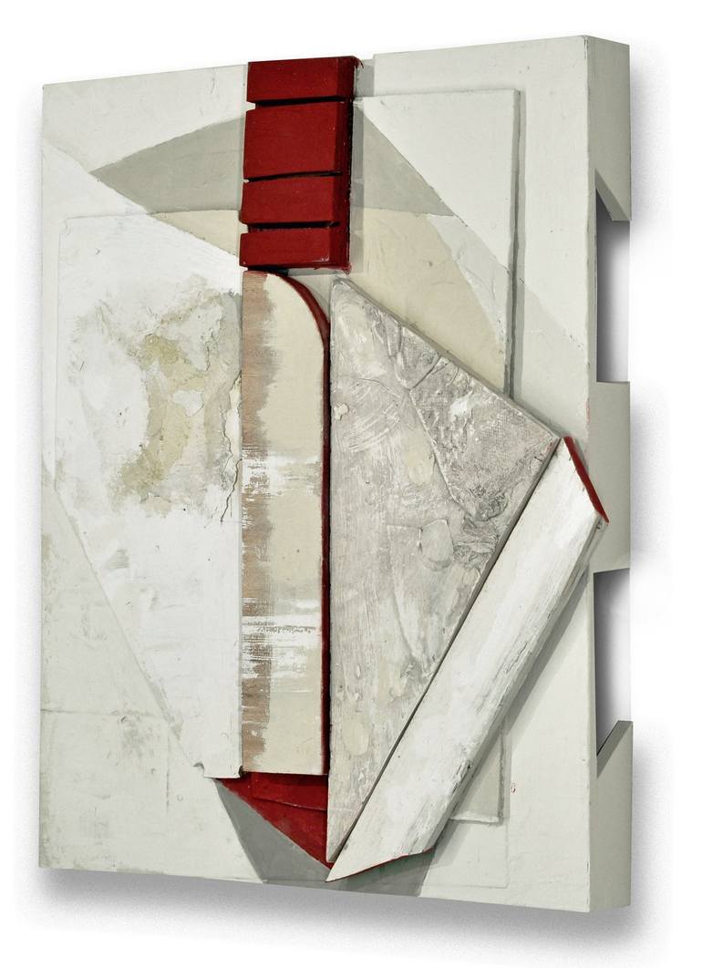 Original geometric Abstract Sculpture by Juliet Vles