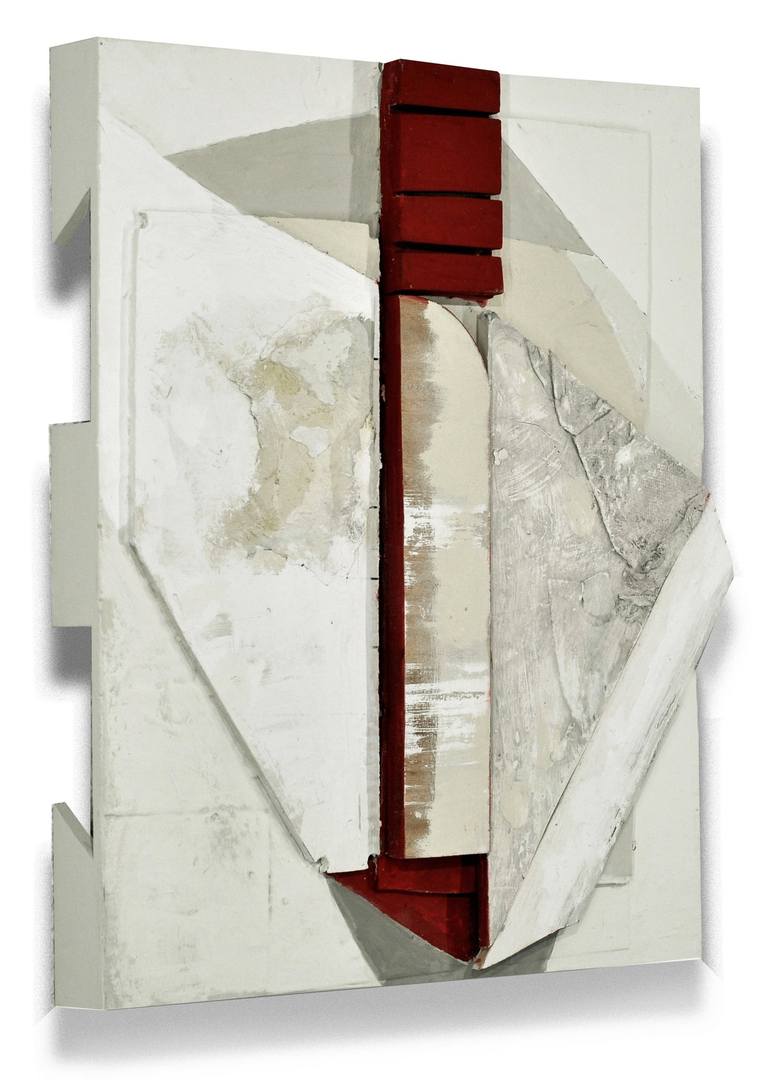 Original geometric Abstract Sculpture by Juliet Vles