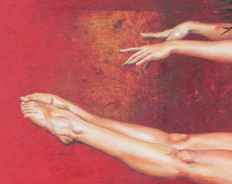 Original Figurative Nude Painting by Carlos Ruiz