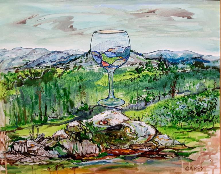 Print of Contemporary Landscape Paintings by Sheila Carey