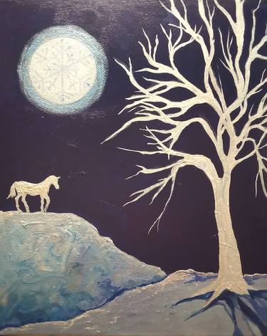 Original Folk Horse Paintings by Sheila Carey