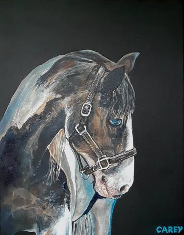 Print of Fine Art Horse Paintings by Sheila Carey