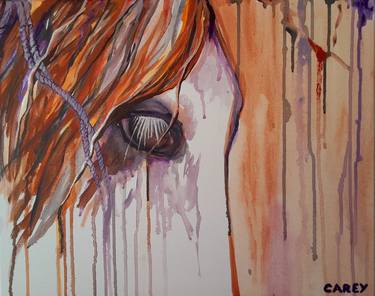 Original Abstract Horse Paintings by Sheila Carey