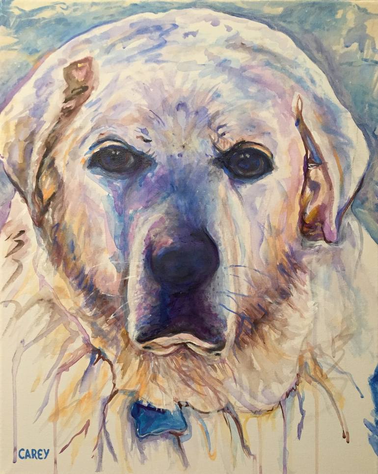 Original Modernism Animal Painting by Sheila Carey