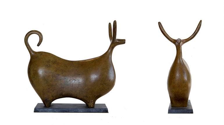 Original Animal Sculpture by Itzik Benshalom