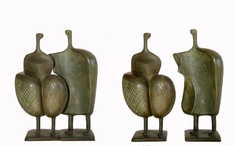 Original Figurative Abstract Sculpture by Itzik Benshalom