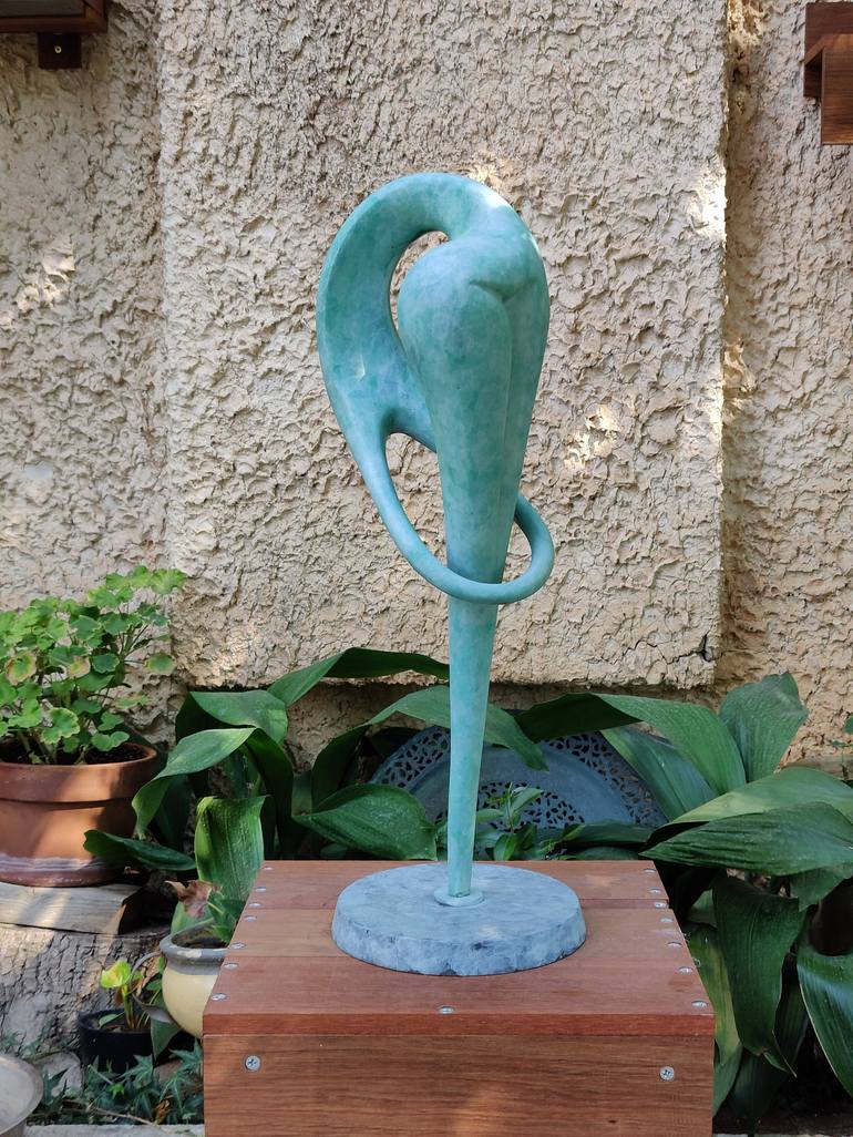 Original Figurative Abstract Sculpture by Itzik Benshalom