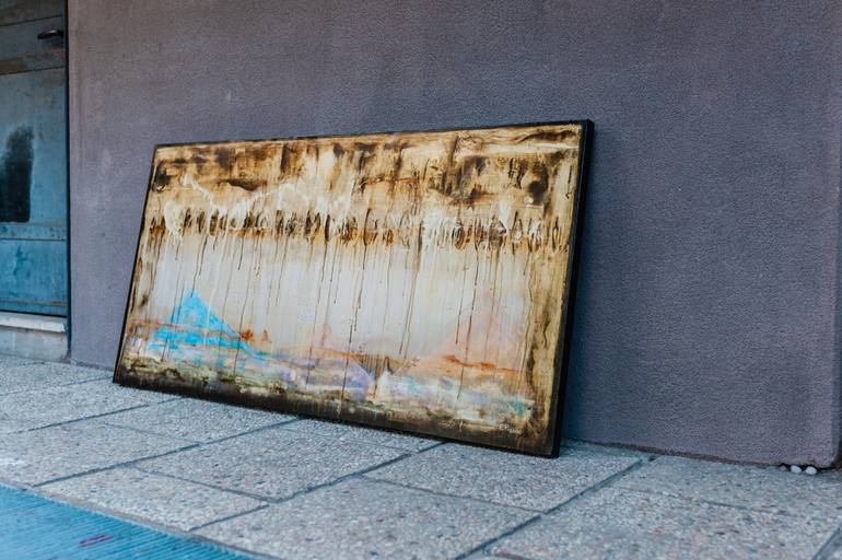 Original Abstract Expressionism Abstract Painting by Elide Pizzini