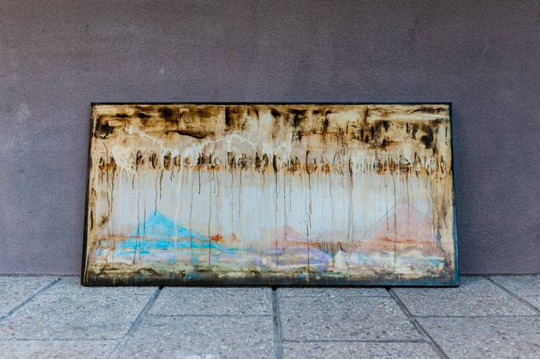 Original Abstract Expressionism Abstract Painting by Elide Pizzini