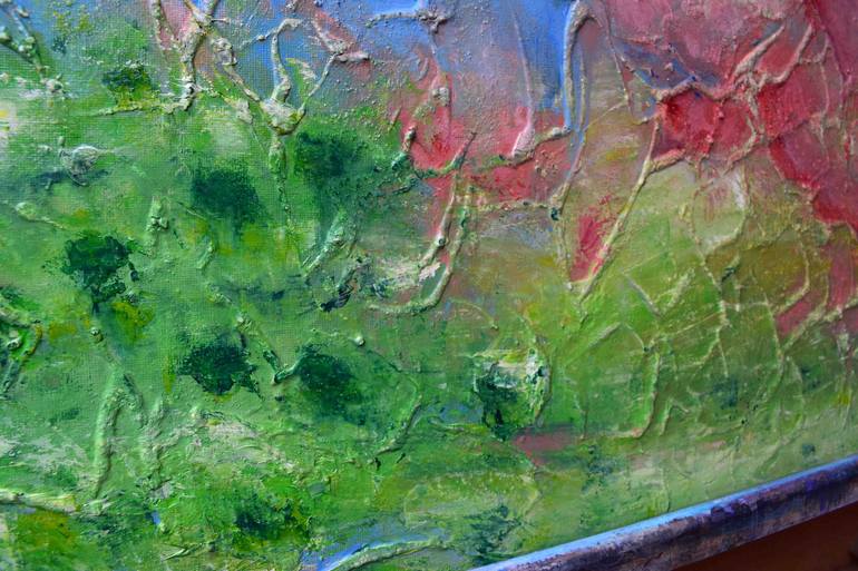 Original Impressionism Abstract Painting by Elide Pizzini