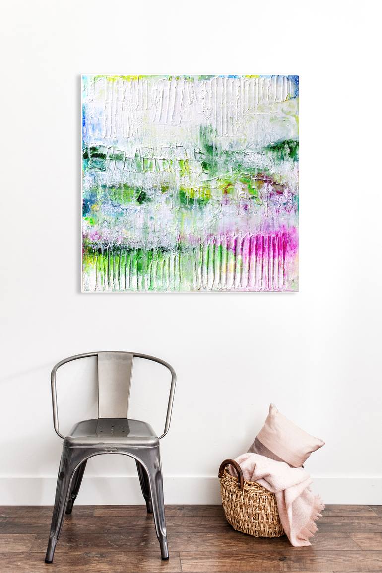 Original Impressionism Abstract Painting by Elide Pizzini