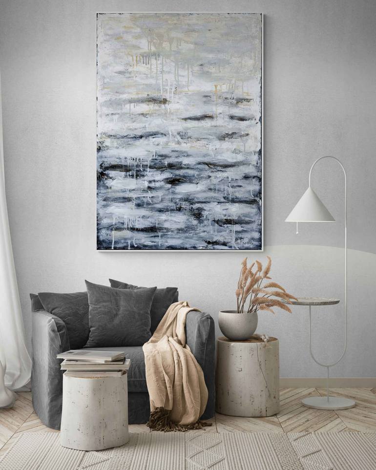 Original Abstract Expressionism Abstract Painting by Elide Pizzini