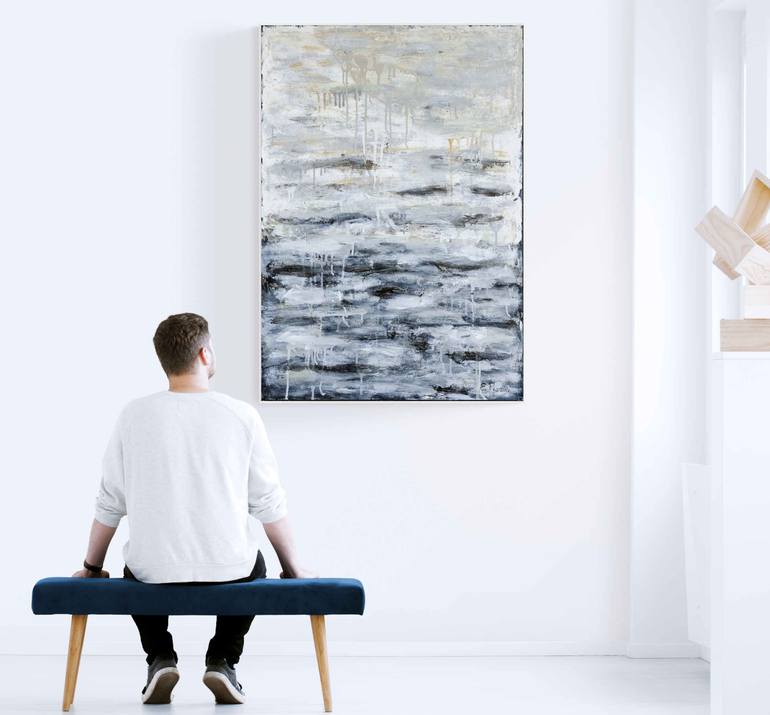 Original Abstract Expressionism Abstract Painting by Elide Pizzini