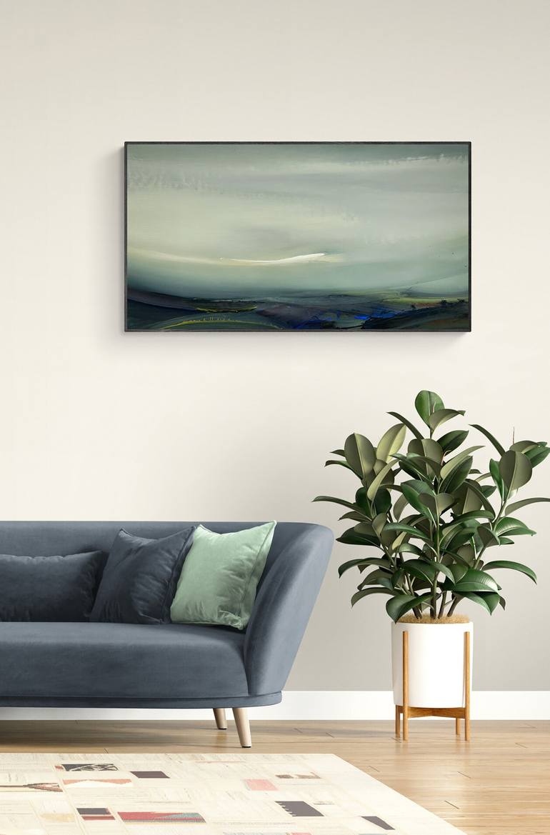Original Abstract Landscape Painting by Nazarii Medvid