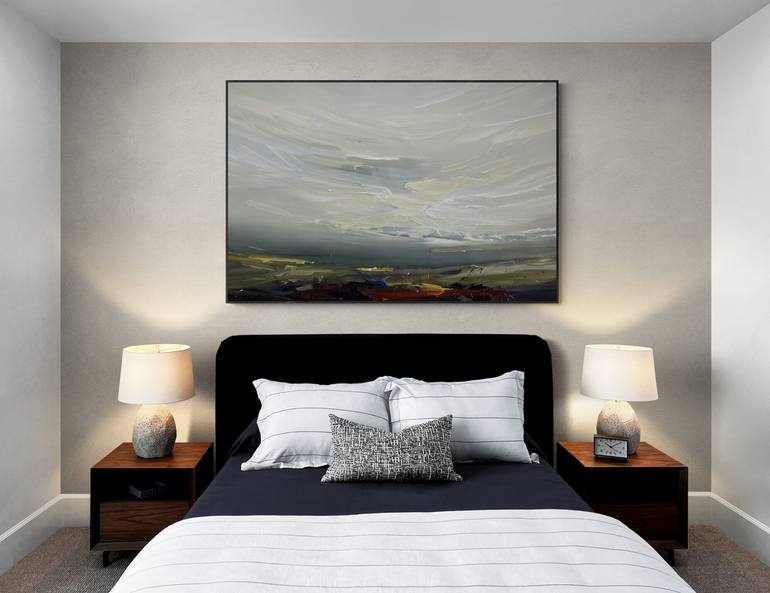 Original Abstract Landscape Painting by Nazarii Medvid