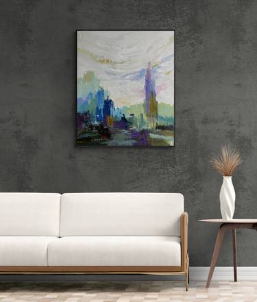 Original Abstract Landscape Paintings by Nazarii Medvid