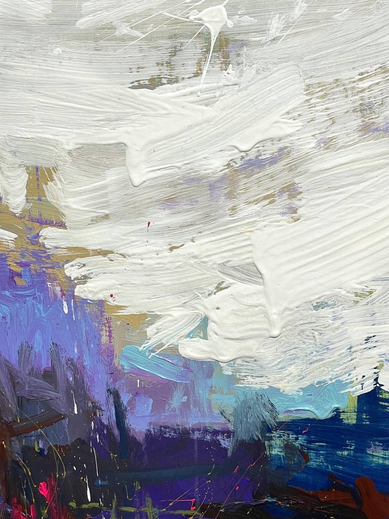 Original Abstract Landscape Painting by Nazarii Medvid