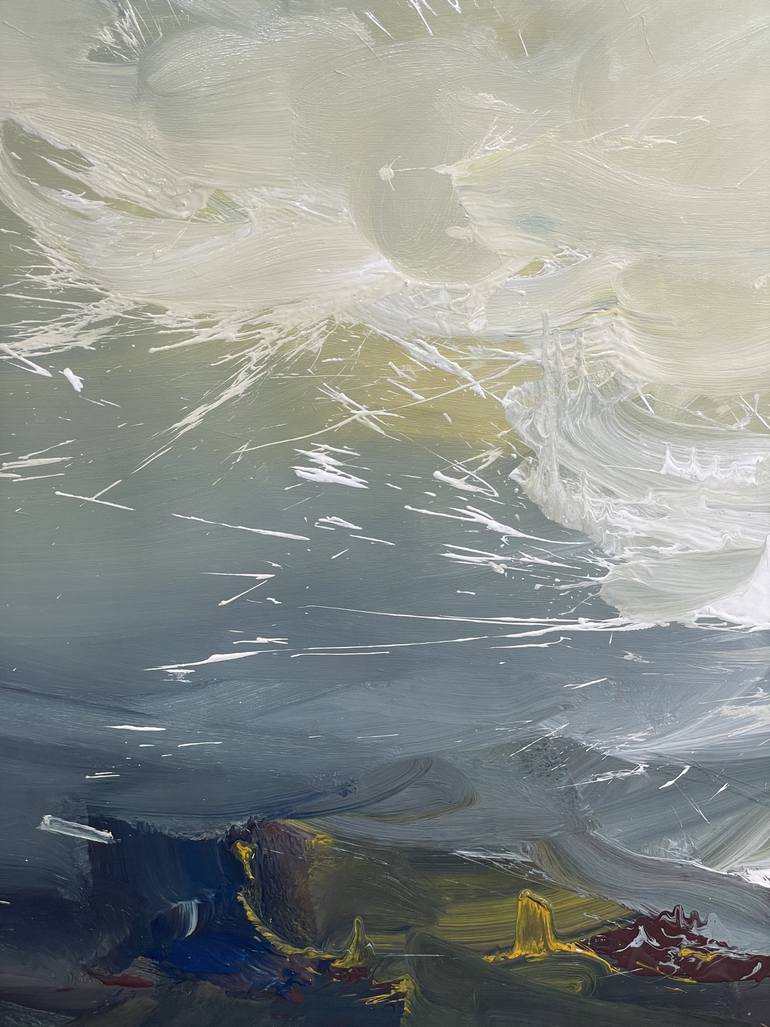 Original Abstract Landscape Painting by Nazarii Medvid